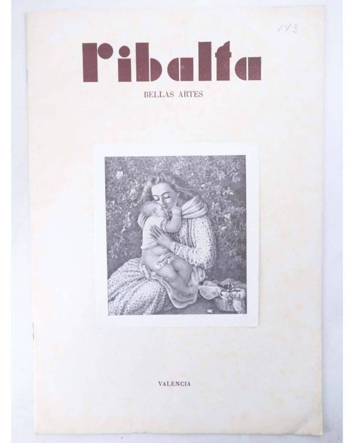 Cubierta de RIBALTA BELLAS ARTES 143. Valencia 1955