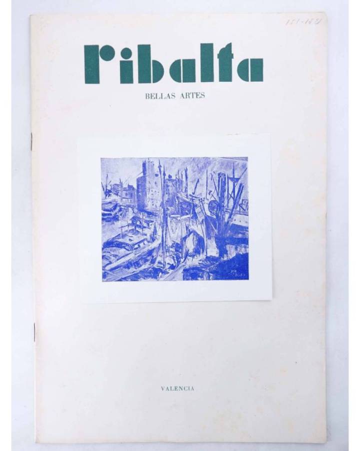 Cubierta de RIBALTA BELLAS ARTES 151-152. NUMERO DOBLE. Valencia 1956