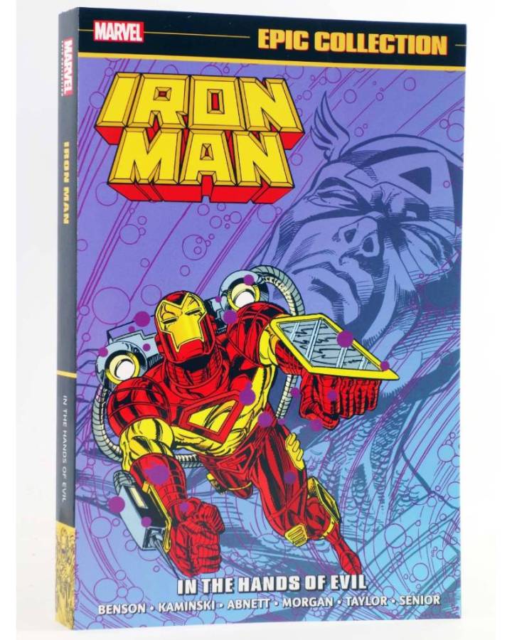 Cubierta de IRON MAN EPIC COLLECTION IN THE HANDS OF EVIL TPB (Vvaa) Marvel 2021. EN INGLÉS