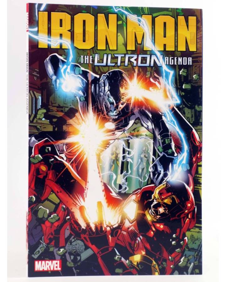 Cubierta de IRON MAN THE ULTRON AGENDA TPB (Dan Slott / Juanan Ramirez) Marvel 2020. EN INGLÉS