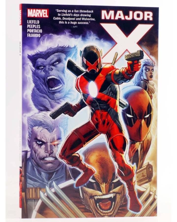 Cubierta de MAJOR X TPB (Rob Liefeld / Brent Peebles) Marvel 2019. EN INGLÉS