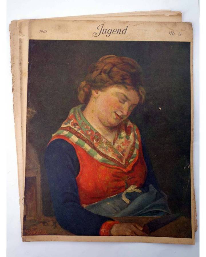 Cubierta de JUGEND 21. REVISTA ALEMANA MODERNISTA. Jugend 1910