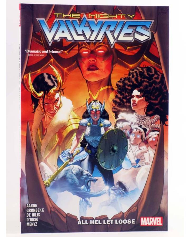 Cubierta de THE MIGHTY VALKYRIES ALL HEL LET LOOSE TPB (Jason Aaron / Torunn Gronbekk) Marvel 2021. EN INGLÉS