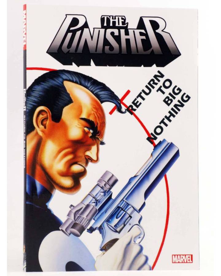 Cubierta de THE PUNISHER RETURN TO BIG NOTHING TPB (Steven Grant / Jo Duffy) Marvel 2019. EN INGLÉS