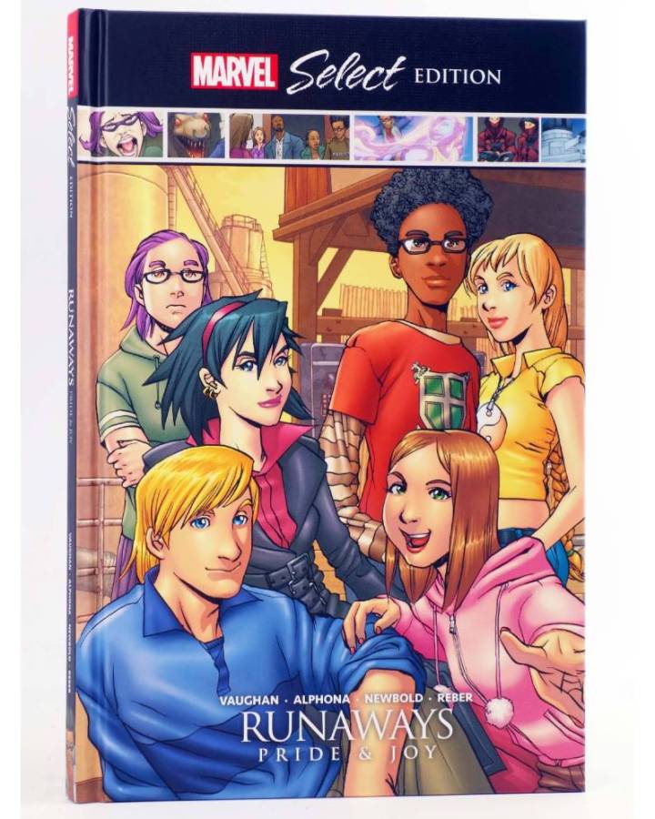 Cubierta de RUNAWAYS MARVEL SELECT EDITION PRIDE AND JOY HC (Brian K Vaughan / Adrian Alphona) Marvel 2020. EN INGLÉS