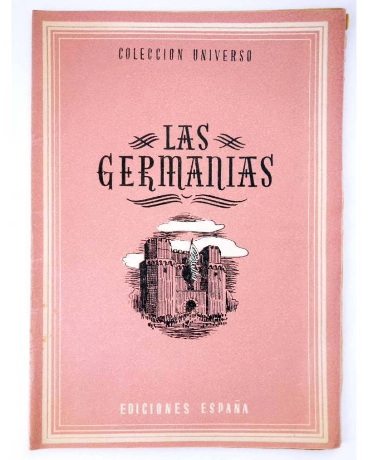 Cubierta de COL UNIVERSO VOL. IX: ANÉCDOTAS DE LA HISTORIA DE ESPAÑA 16. LAS GERMANÍAS. España Circa 1950