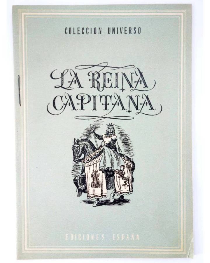 Cubierta de COL UNIVERSO VOL. X: LOS GRANDES CAPITANES 11. LA REINA CAPITANA. España Circa 1950