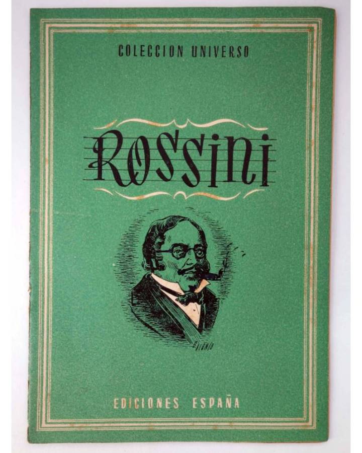 Cubierta de COL UNIVERSO VOL. XVIII: GRANDES ARTISTAS 5. ROSSINI. España Circa 1950