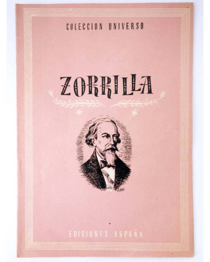 Cubierta de COL UNIVERSO VOL. XVIII: GRANDES ARTISTAS 14. ZORRILLA. España Circa 1950