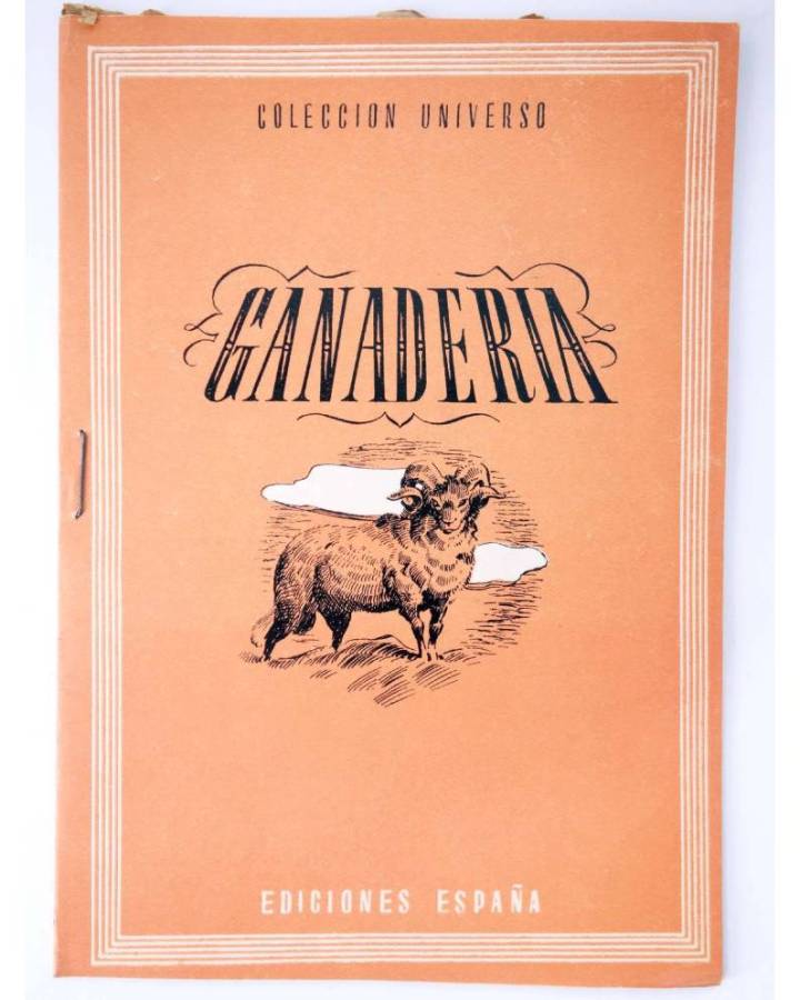 Cubierta de COL UNIVERSO VOL. XIX: EL HOMBRE Y EL CAMPO 16. GANADERÍA. España Circa 1950