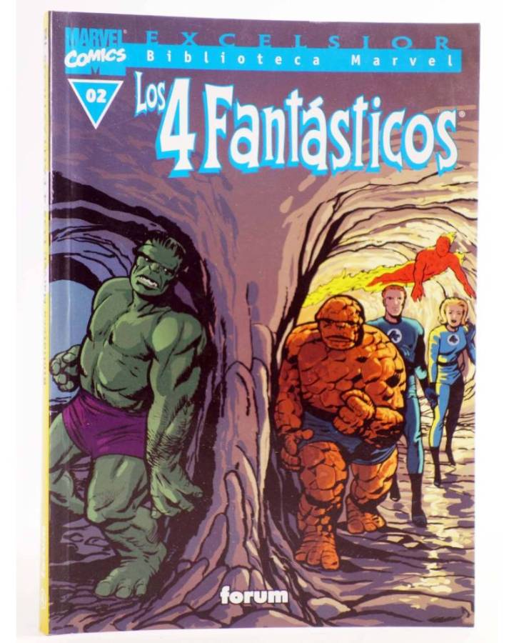 Cubierta de BIBLIOTECA MARVEL: LOS 4 FANTÁSTICOS 2 (Lee / Kirby) Forum 1999