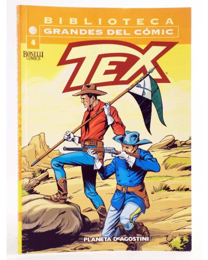 Cubierta de BIBLIOTECA GRANDES DEL COMIC: TEX 4 (Bonelli / Gallepini / Gamba) Planeta 2003