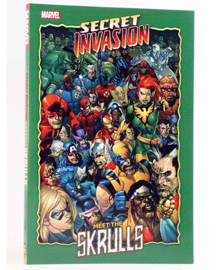 Cubierta de SECRET INVASION MEET THE SKRULLS TPB (Robbie Thompson / Niko Henrichon) Marvel 2022. EN INGLÉS