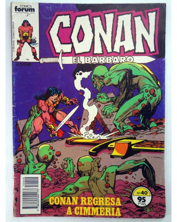 Cubierta de CONAN EL BARBARO 40. CONAN REGRESA A CIMMERIA. Forum 1984