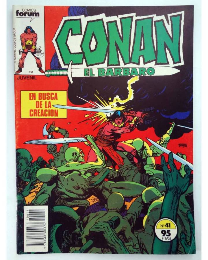 Cubierta de CONAN EL BARBARO 41. EN BUSCA DE LA CREACION. Forum 1984