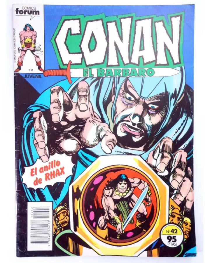 Cubierta de CONAN EL BARBARO 42. EL ANILLO DE RHAX. Forum 1984