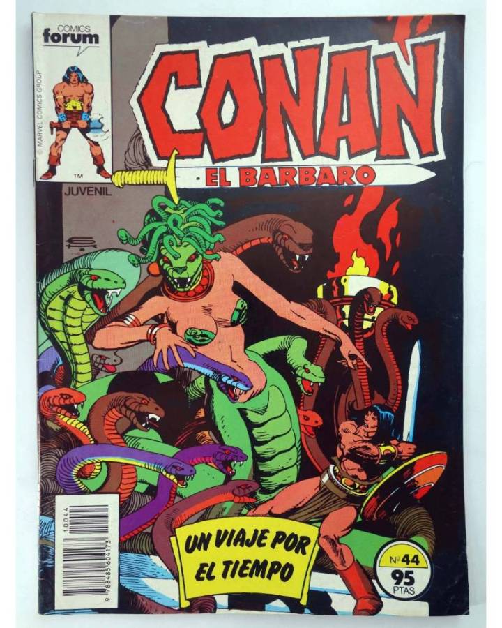 Cubierta de CONAN EL BARBARO 44. UN VIAJE POR EL TIEMPO. Forum 1984