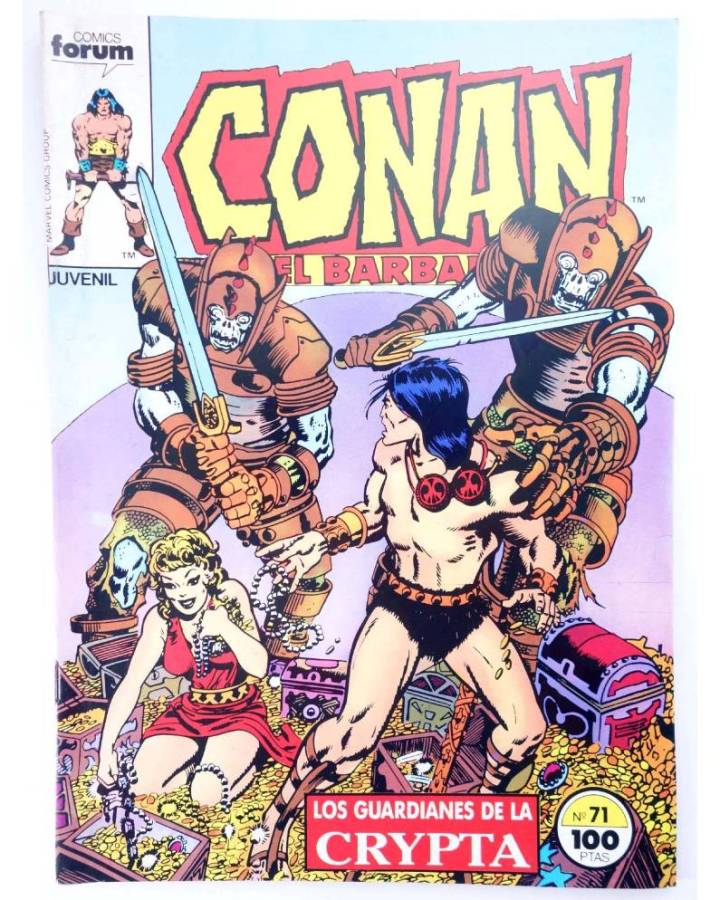 Cubierta de CONAN EL BARBARO 71. LOS GUARDIANES DE LA CRYPTA. Forum 1985