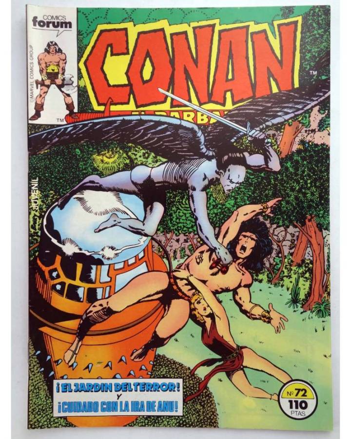 Cubierta de CONAN EL BARBARO 72. EL JARDIN DEL TERROR - CUIDADO CON LA IRA DE ANU. Forum 1985