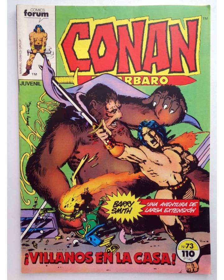 Cubierta de CONAN EL BARBARO 73. VILLANOS EN LA CASA. Forum 1985