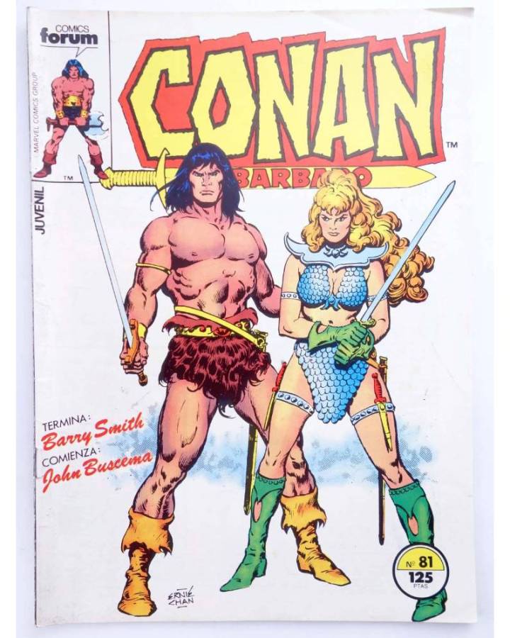 Cubierta de CONAN EL BARBARO 81. CONAN EL BARBARO. Forum 1986