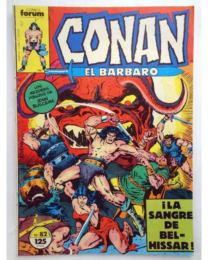 Cubierta de CONAN EL BARBARO 82. LA SANGRE DE BEL-HISSAR. Forum 1986