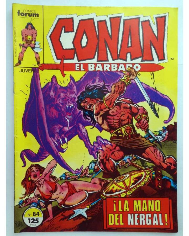 Cubierta de CONAN EL BARBARO 84. LA MANO DEL NERGAL. Forum 1986