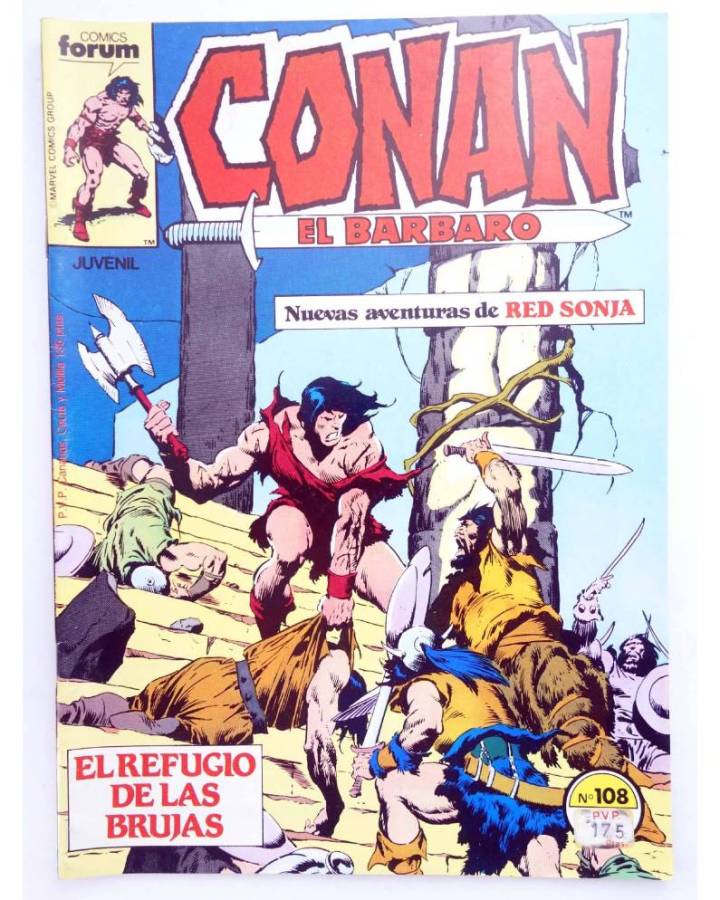 Cubierta de CONAN EL BARBARO 108. EL REFUGIO DE LAS BRUJAS. Forum 1987