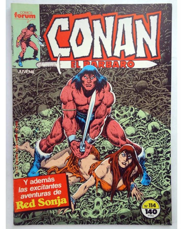 Cubierta de CONAN EL BARBARO 114. RESURRECCIÓN. Forum 1987