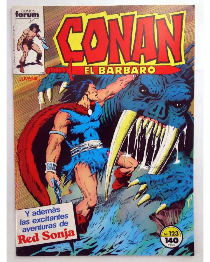 Cubierta de CONAN EL BARBARO 123. OJO POR OJO II. Forum 1987