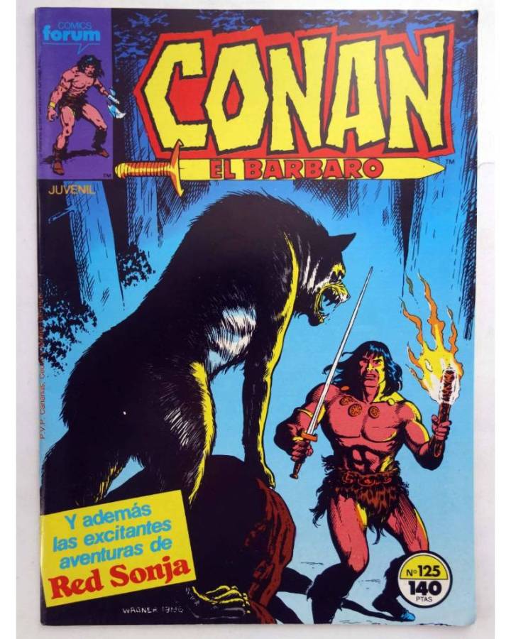 Cubierta de CONAN EL BARBARO 125. EL GUARDIÁN. Forum 1987