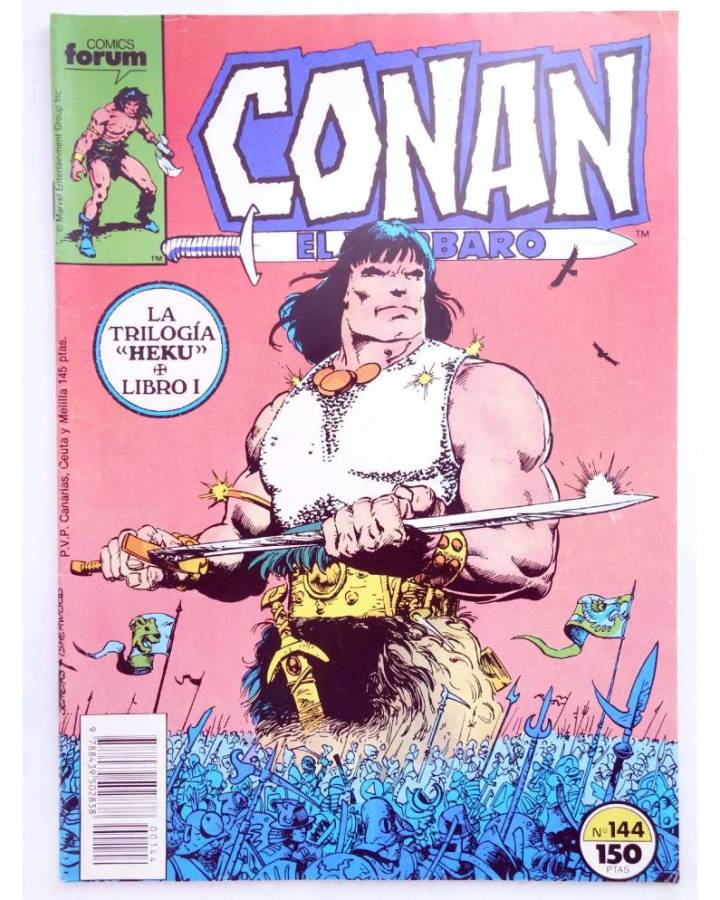 Cubierta de CONAN EL BARBARO 144. LA TRILOGIA HEKU - LIBRO 1. Forum 1989