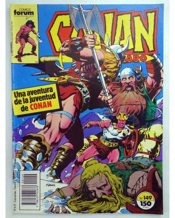 Cubierta de CONAN EL BARBARO 149. LA JUVENTUD DE CONAN. Forum 1989