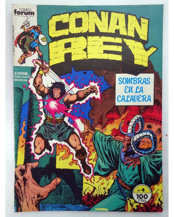 Cubierta de CONAN REY 4. SOMBRAS EN LA CALAVERA. Forum 1985