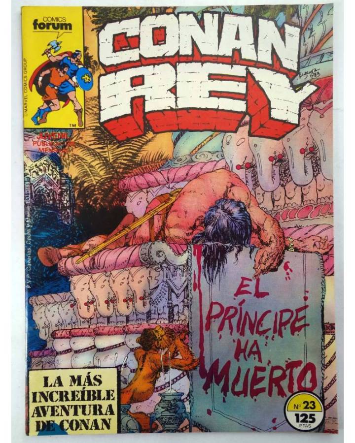 Cubierta de CONAN REY 23. LA MAS INCREIBLE AVENTURA DE CONAN. Forum 1986