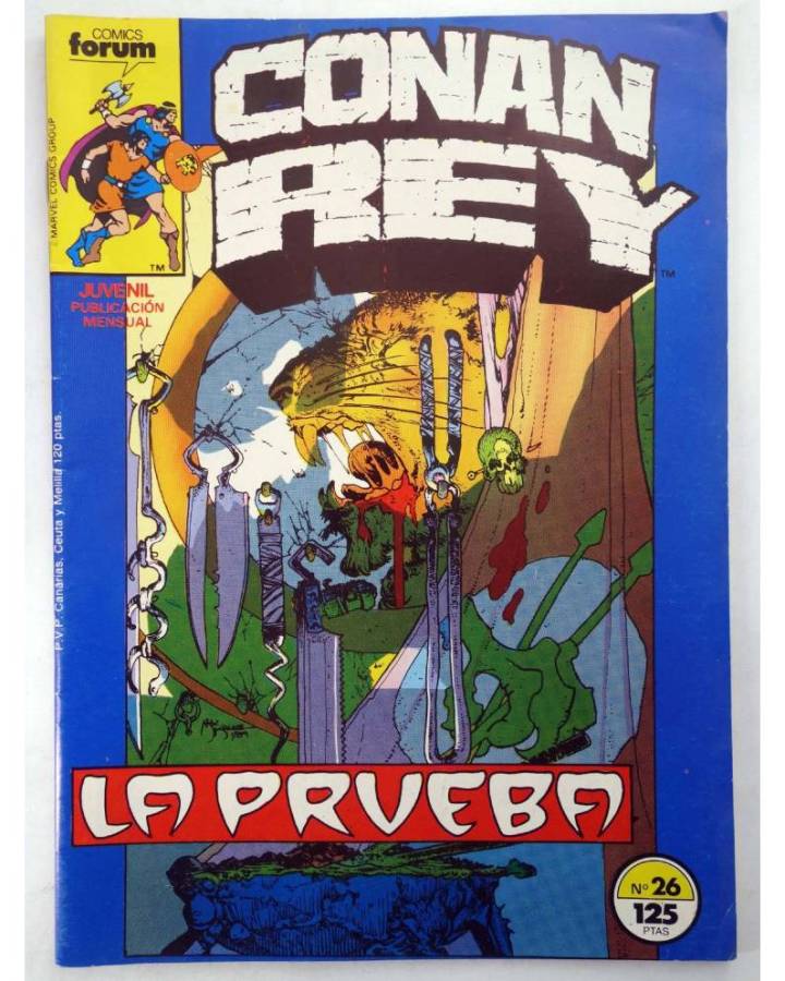 Cubierta de CONAN REY 26. LA PRUEBA. Forum 1986