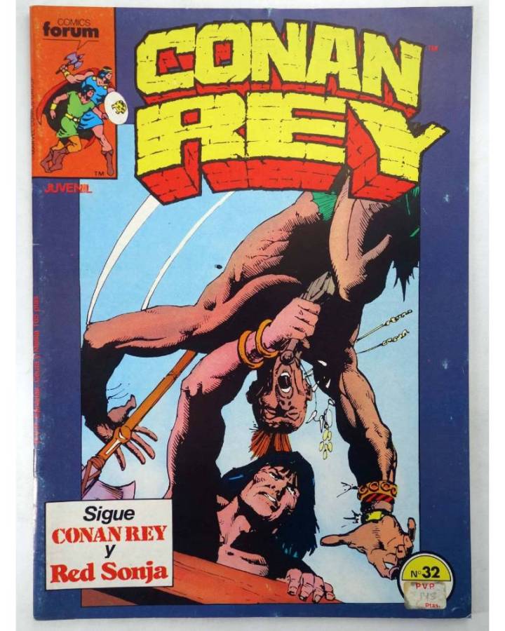 Cubierta de CONAN REY 32. SIGUE CONAN REY Y RED SONJA. Forum 1987