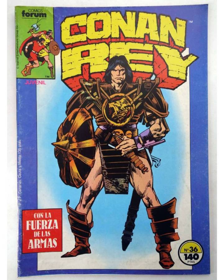 Cubierta de CONAN REY 36. CON LA FUERZA DE LAS ARMAS. Forum 1987