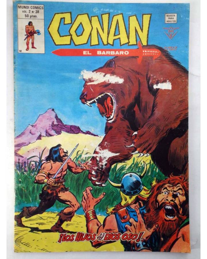 Cubierta de CONAN VÉRTICE VOL. 2 N 38. LOS HIJOS DEL DIOS OSO (Thomas / Buscema) Vértice 1980