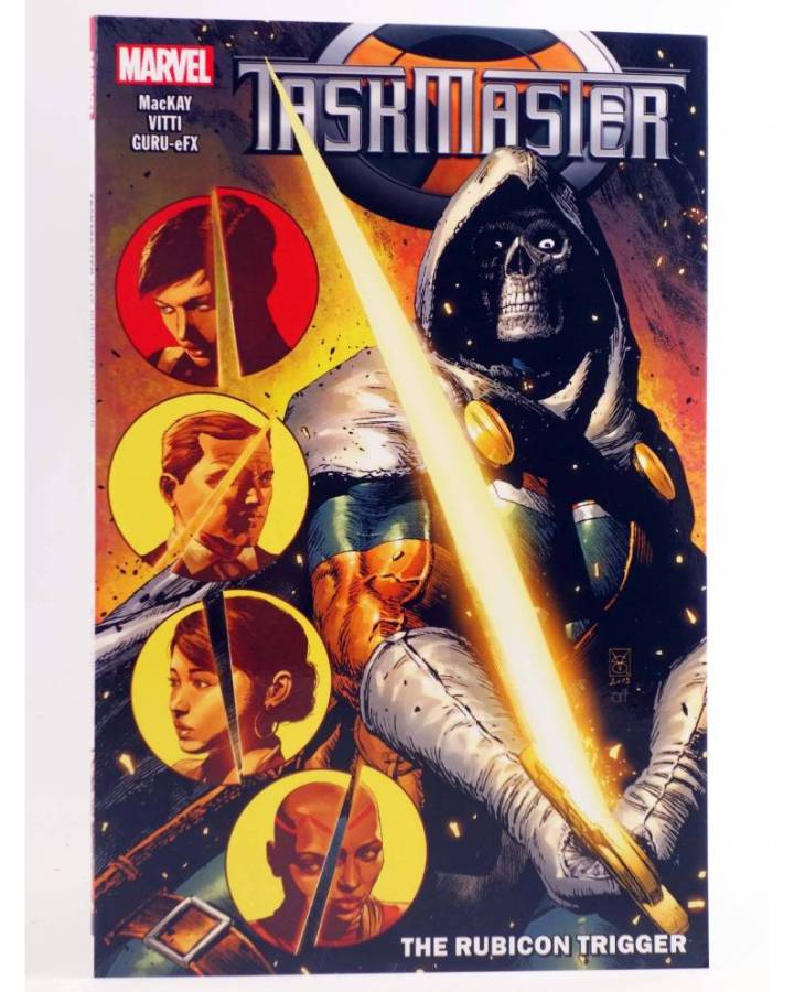 Cubierta de TASKMASTER THE RUBICON TRIGGER TPB (Jed Mackay / Alessandro Vitti) Marvel 2020. EN INGLÉS