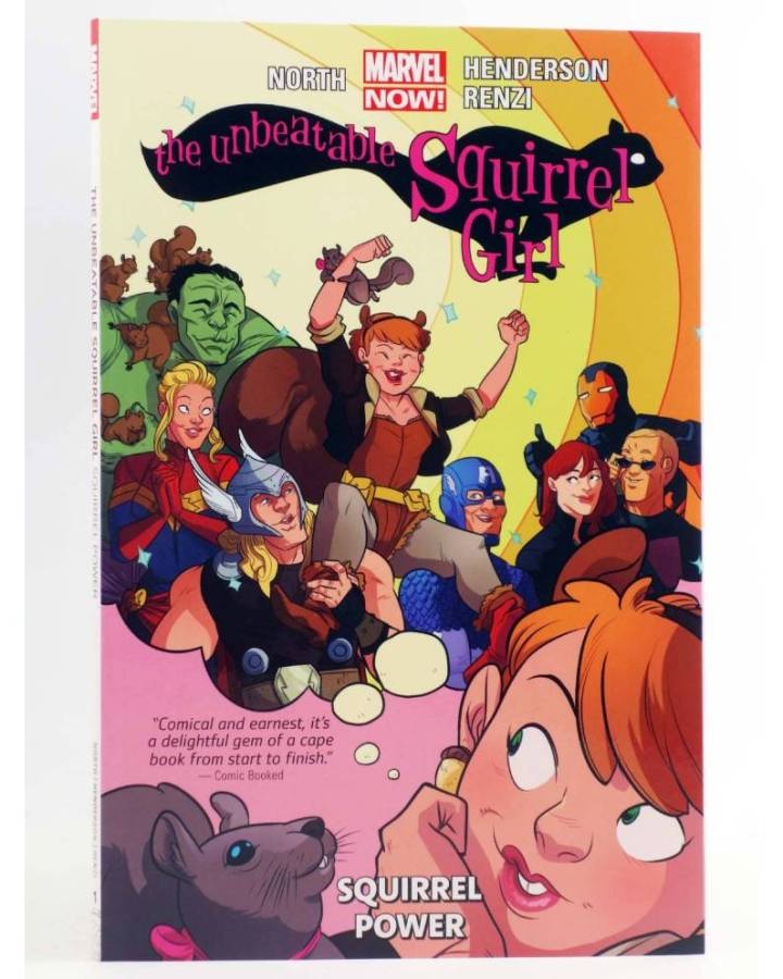 Cubierta de THE UNBEATABLE SQUIRREL GIRL MARVEL NOW 1. SQUIRREL POWER TPB (Ryan North / Erica Henderson) Marvel 2015. EN