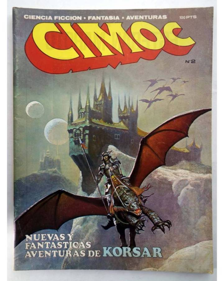 Cubierta de CIMOC. CIENCIA FICCIÓN FANTASÍA AVENTURAS 2 (Vvaa) San Román 1981