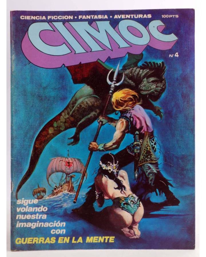 Cubierta de CIMOC. CIENCIA FICCIÓN FANTASÍA AVENTURAS 4 (Vvaa) San Román 1981