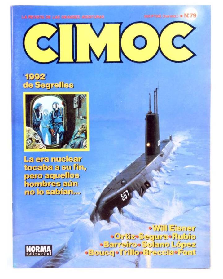 Cubierta de CIMOC. LA REVISTA DE LAS GRANDES AVENTURAS 79 (Vvaa) Norma 1987