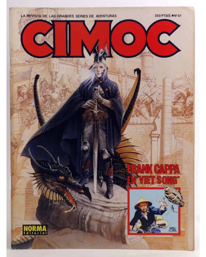 Cubierta de CIMOC. LA REVISTA DE LAS GRANDES AVENTURAS 81 (Vvaa) Norma 1987