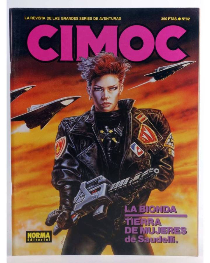 Cubierta de CIMOC. LA REVISTA DE LAS GRANDES AVENTURAS 82 (Vvaa) Norma 1988