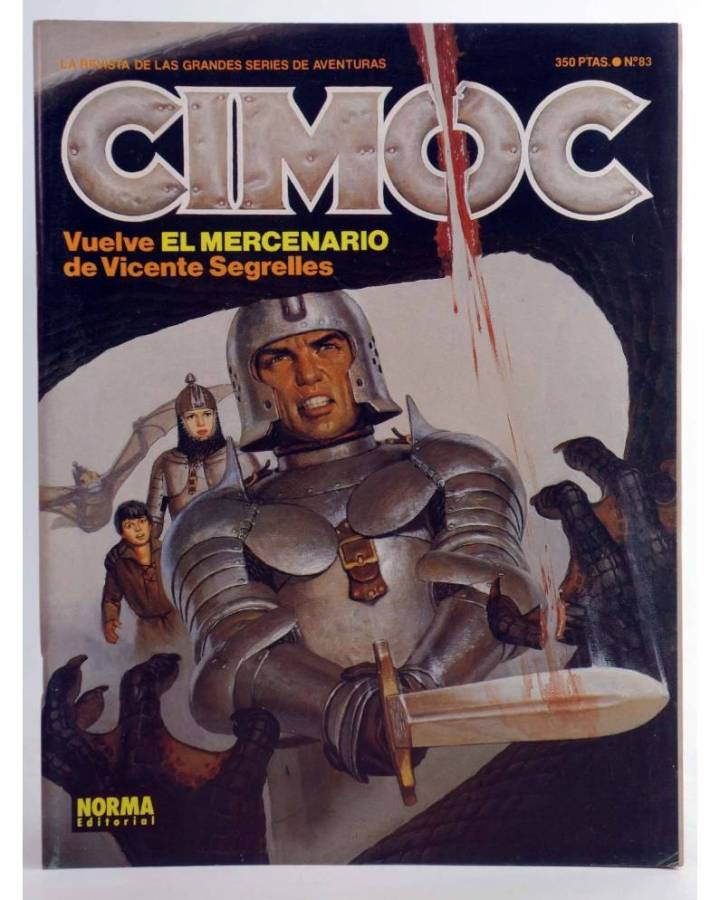 Cubierta de CIMOC. LA REVISTA DE LAS GRANDES AVENTURAS 83 (Vvaa) Norma 1988