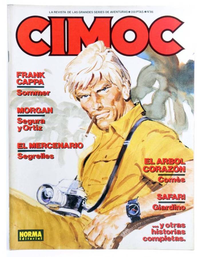 Cubierta de CIMOC. LA REVISTA DE LAS GRANDES AVENTURAS 86 (Vvaa) Norma 1988