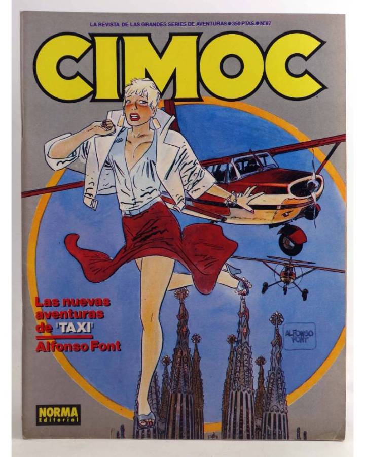 Cubierta de CIMOC. LA REVISTA DE LAS GRANDES AVENTURAS 87 (Vvaa) Norma 1988