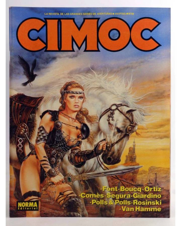 Cubierta de CIMOC. LA REVISTA DE LAS GRANDES AVENTURAS 88 (Vvaa) Norma 1988